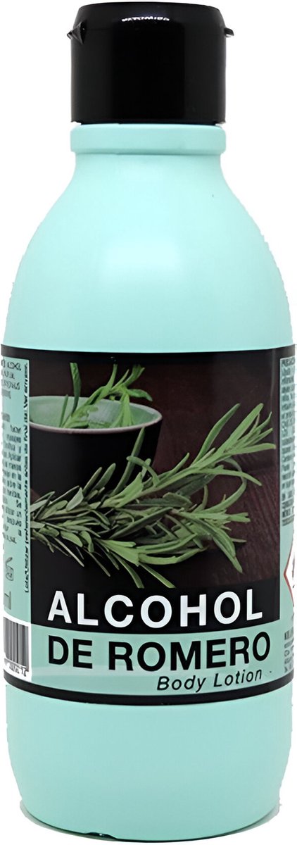 Goedkoopste 1 LITER ( 4 FLESSEN VAN 250ML/FLES) Rozemarijn Rosemary Alcohol Alcohol De Romero 250ml cosmetische eigenschappen, massage, “burn- out”, hoge bloeddruk. Revitaliserend elixer voor huid- en haarverzorging
