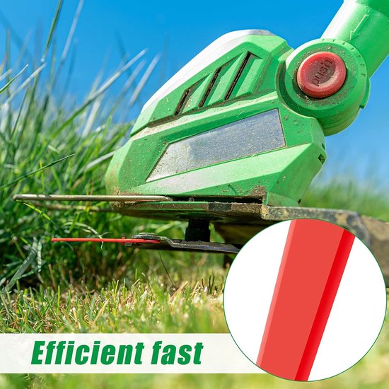 Reservemessen grastrimmer,Kunststof Messen,rood, 50 stuks, vervangende plastic messen, accessoiretrimmers, gazonmaaien nylon messen, tuinmaaier accessoiregereedschappen, compatibel met PolyCut 2-2 — afbeelding 5