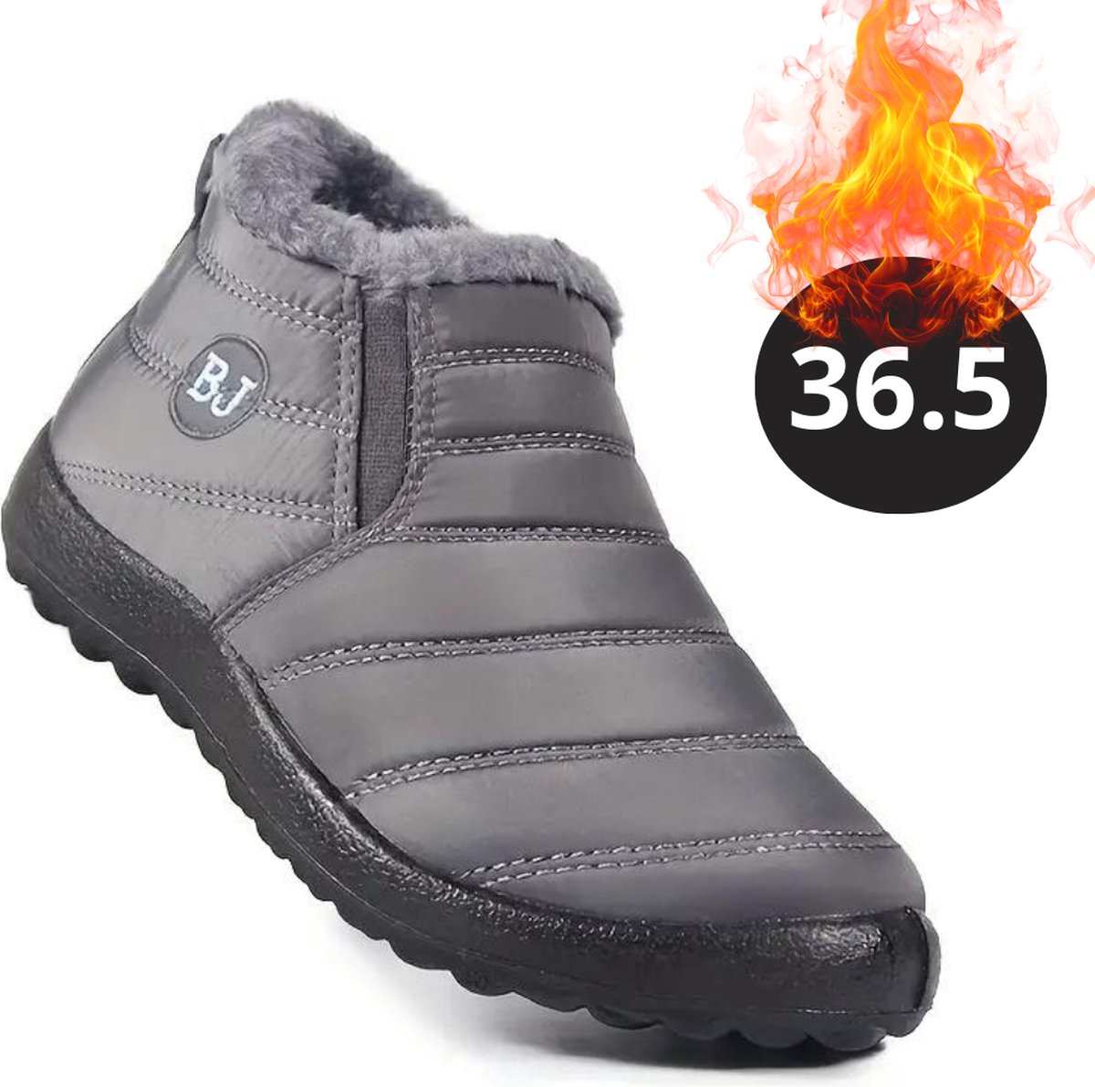 Nivard Snowboots Sneeuwschoenen Sneeuwboots Dames Wintersport Ski Skischoenen – 36.5 Laag Grijs