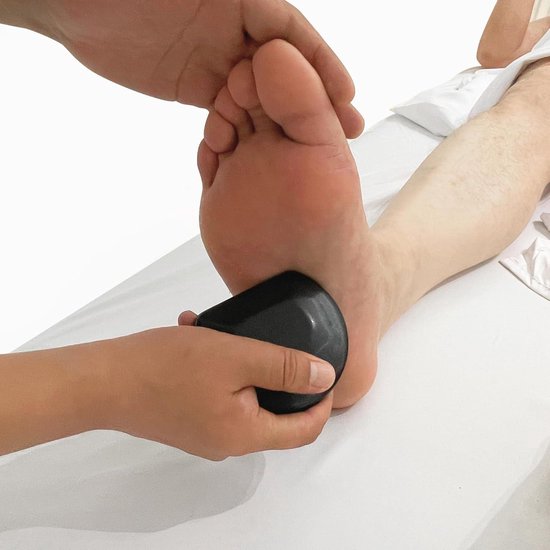 Ensemble de pierres chaudes en pierre de balsal 3/4 rondes, outil de massage, paquet de 2 pierres 100% naturelles - pierres de massage