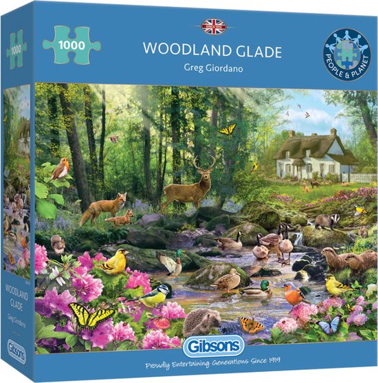 Foto: Gibsons puzzel gibsons woodland glade 1000 stukjes