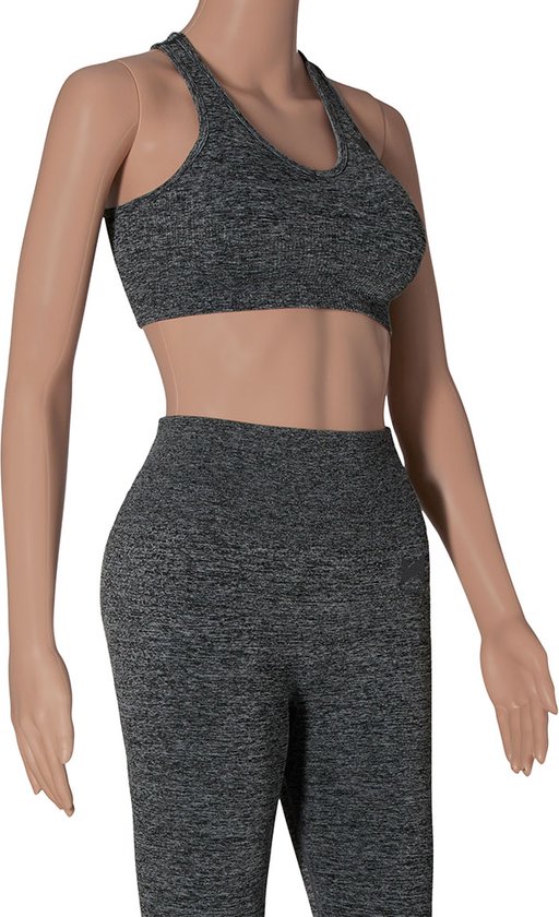 Foto: Xtreme sportset dames short top antraciet m sport short dames sportkleding dames sportbroek dames sport top dames sportshirt dames