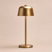 Tavellio Anton Oplaadbare Tafellamp – H29 – USB en Touch – Tot 120 branduren – Goud