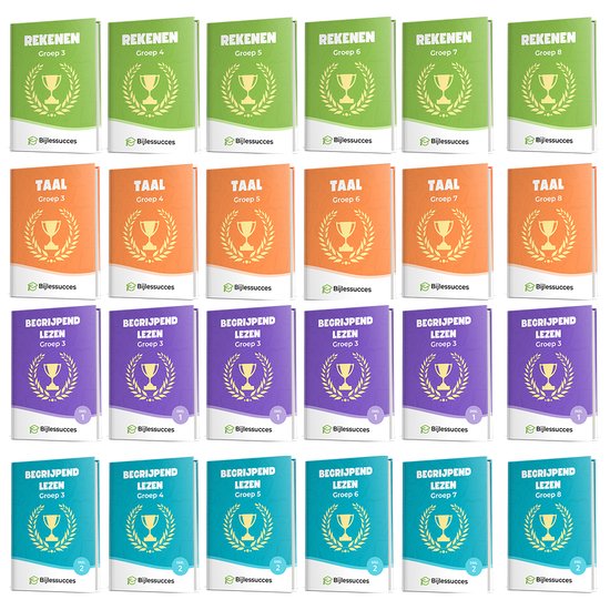 Groep 3 tot 8 Rekenen, Taal en Begrijpend lezen Deel 1 en 2  ... - cover