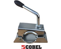 Steunwiel / Steunpoot klem voor aanhangwagens - boottrailers en lichte carvans 48 mm