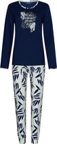Pyjama en coton bleu foncé Pastunette - Blauw - Taille - 46