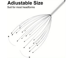 Hoofdmassage Spin I Hoofdmassage I Hoofdhuidmassager I Massage Spin I Zilver I Uniseks I RVS