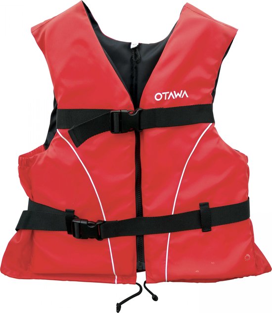 Oviala - Gilet de sauvetage rouge pour adultes +90 kilos