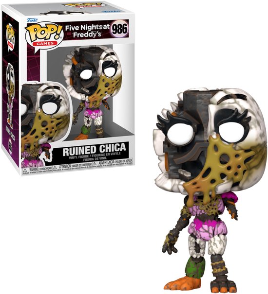Five Nights At Freddy's RUIN - Chica vinyl figuur 986 Funko Pop! meerkleurig