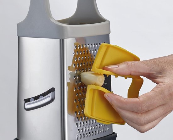 Mandoline voor Groenten, 15-in-1 Handmatige Groentesnijder met 7 Messen van Roestvrij Staal, Groenterasp met Eierscheider,Groentesnijder voor Uien, Aardappelen, Tomaten, Paprika, Knoflook (Zwart