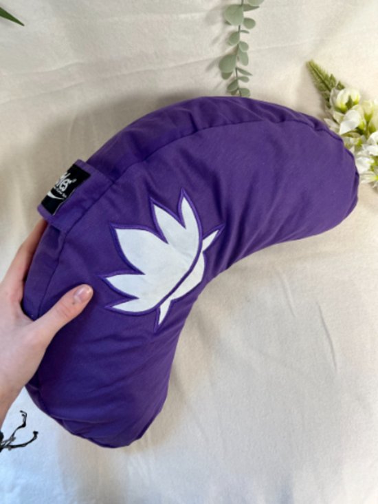 YogaStyles meditatiekussen - halve maan - paars - lotus - Symbolic van YogaStyles — afbeelding 5