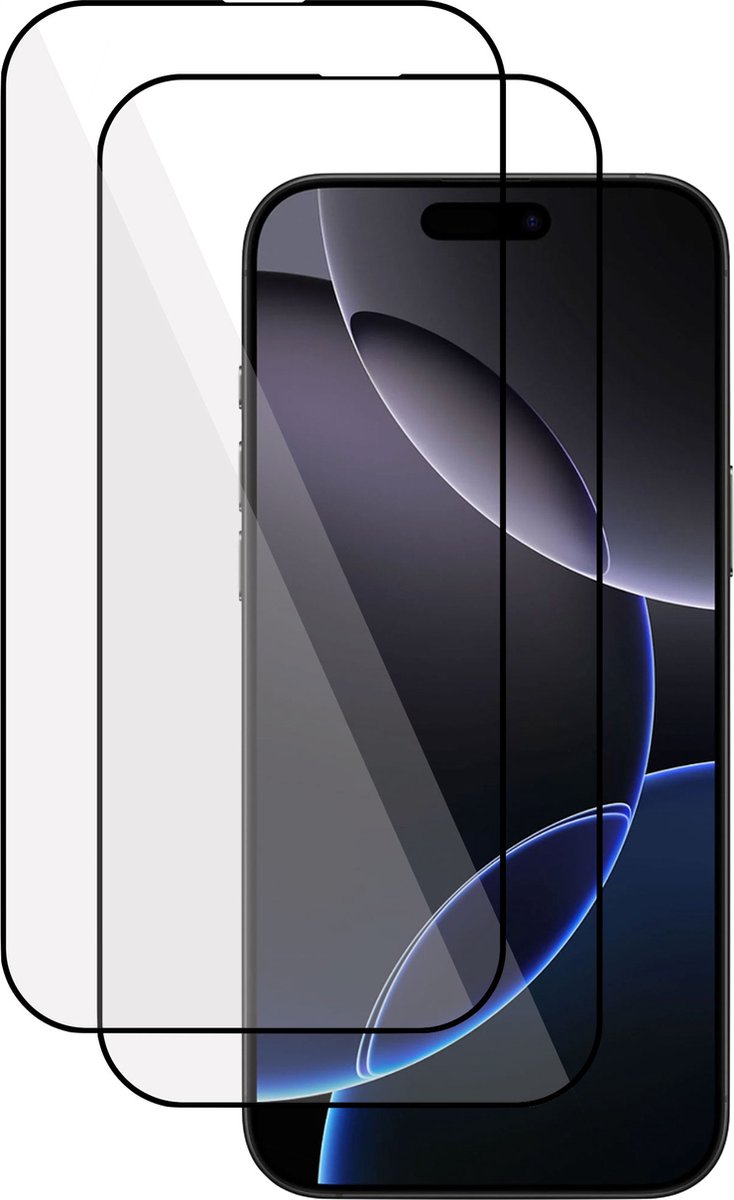 2x Screenprotector geschikt voor Apple iPhone 16 Pro Max Screenprotector - Gehard Glas - Full Proteqt+