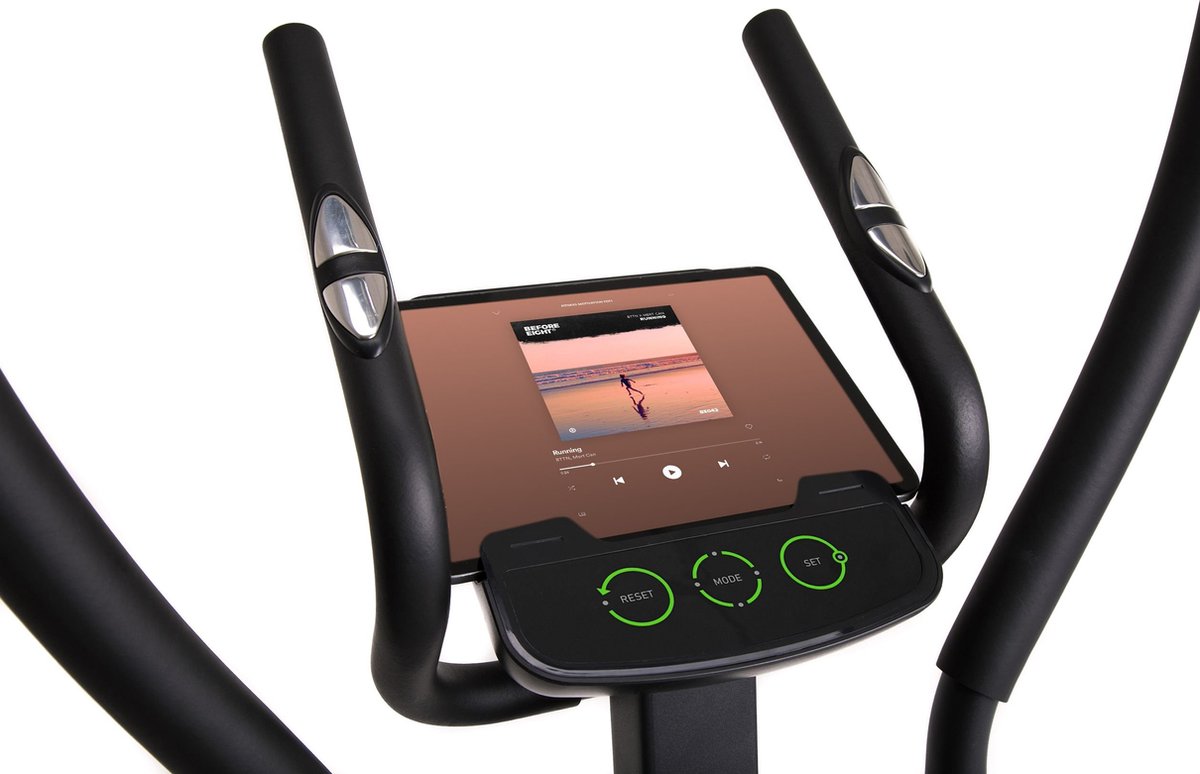 Afbeelding 3 van Zipro Hulk Magnetische Crosstrainer, Hartslagsensoren, Gemakkelijk te transporteren, Antislippedalen, Flessenhouder, Homegym, Stabiele structuur, Max. gebruikersgewicht 150 kg, zwart en grijs