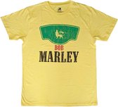 Bob Marley - Vintage Green Label Heren T-shirt - 2XL - Geel