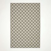 Homescapes Tapis extérieur terrasse réversible rectangulaire - Tapis de jardin imperméable et résistant UV - May - Gris - 180 x 270 cm