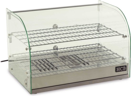 HCB® - Professionele Horeca Warmhoudvitrine - 45 liter - 230V - RVS / INOX - 37.5x55.5x37.5 cm (DxBxH) - 14 kg - 3378 — afbeelding 5
