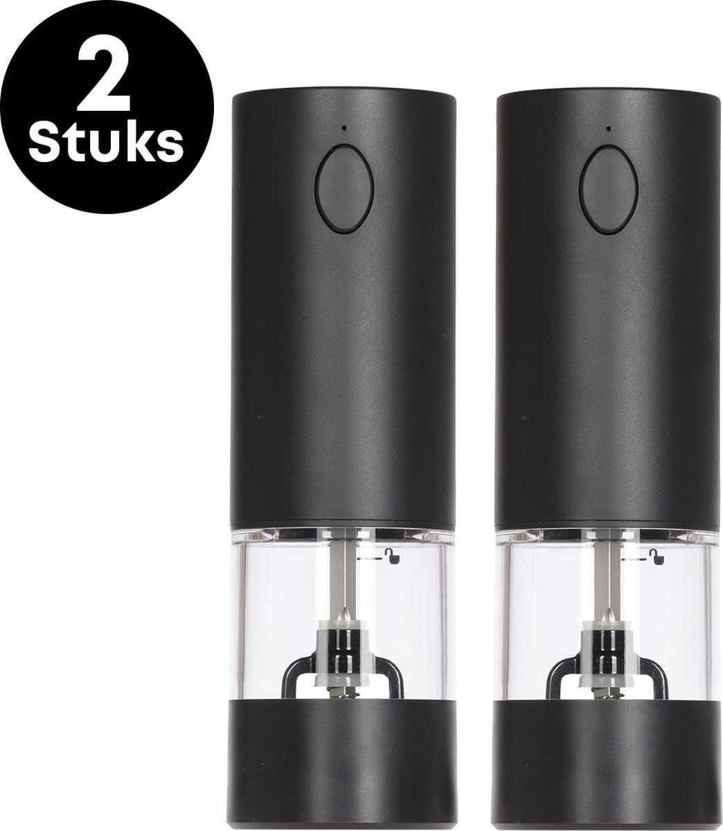 YUGN Elektrisch Peper En Zout Stel Set 2 Stuks 95 ml Inclusief opladen Oa voor Eieren Cadeautip