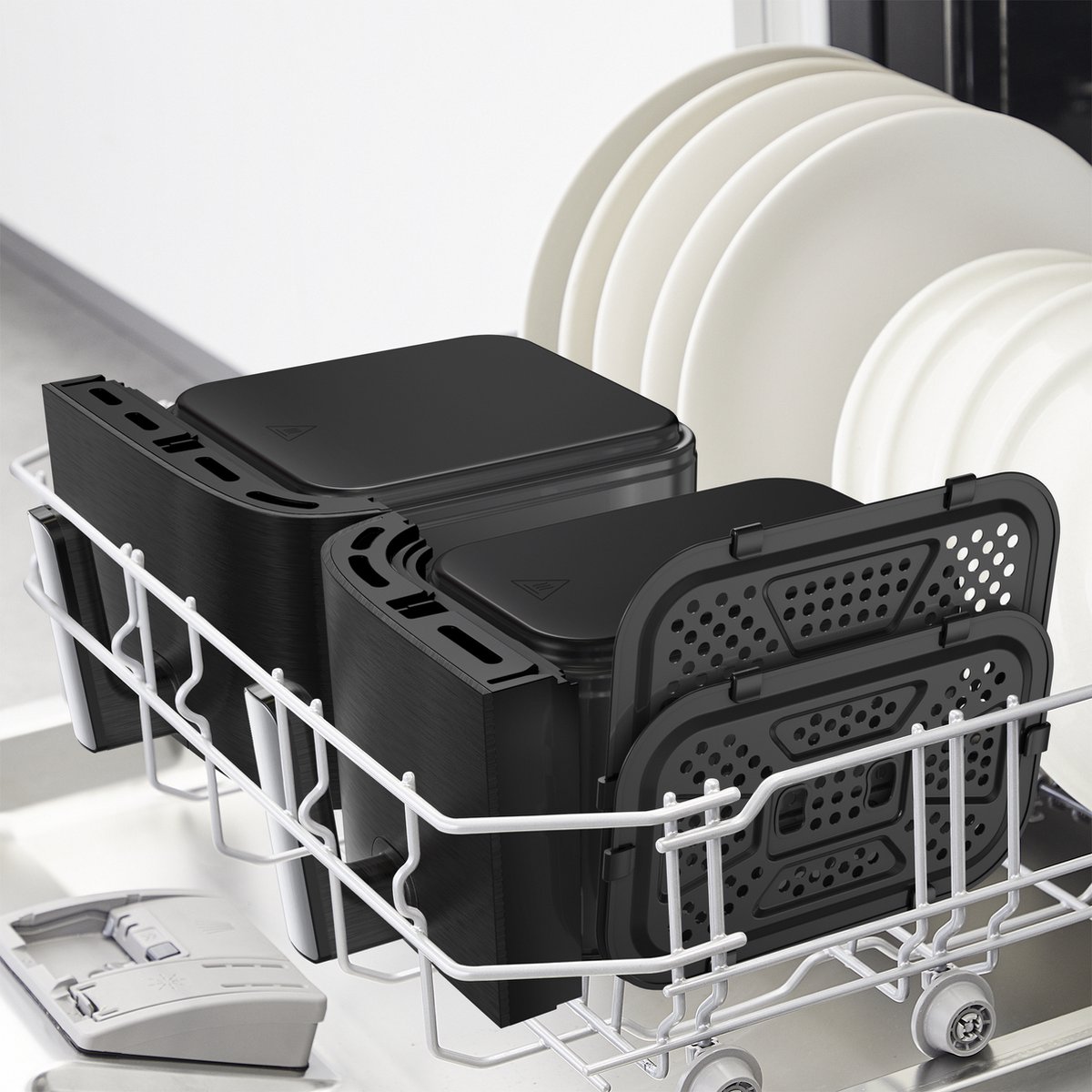 Tefal Easy Fry Dual XXL EY9428 - Dubbele Airfryer XXL - 11L - Dubbele Mand - 2-in-1 Functie - Tot 8 personen — afbeelding 7