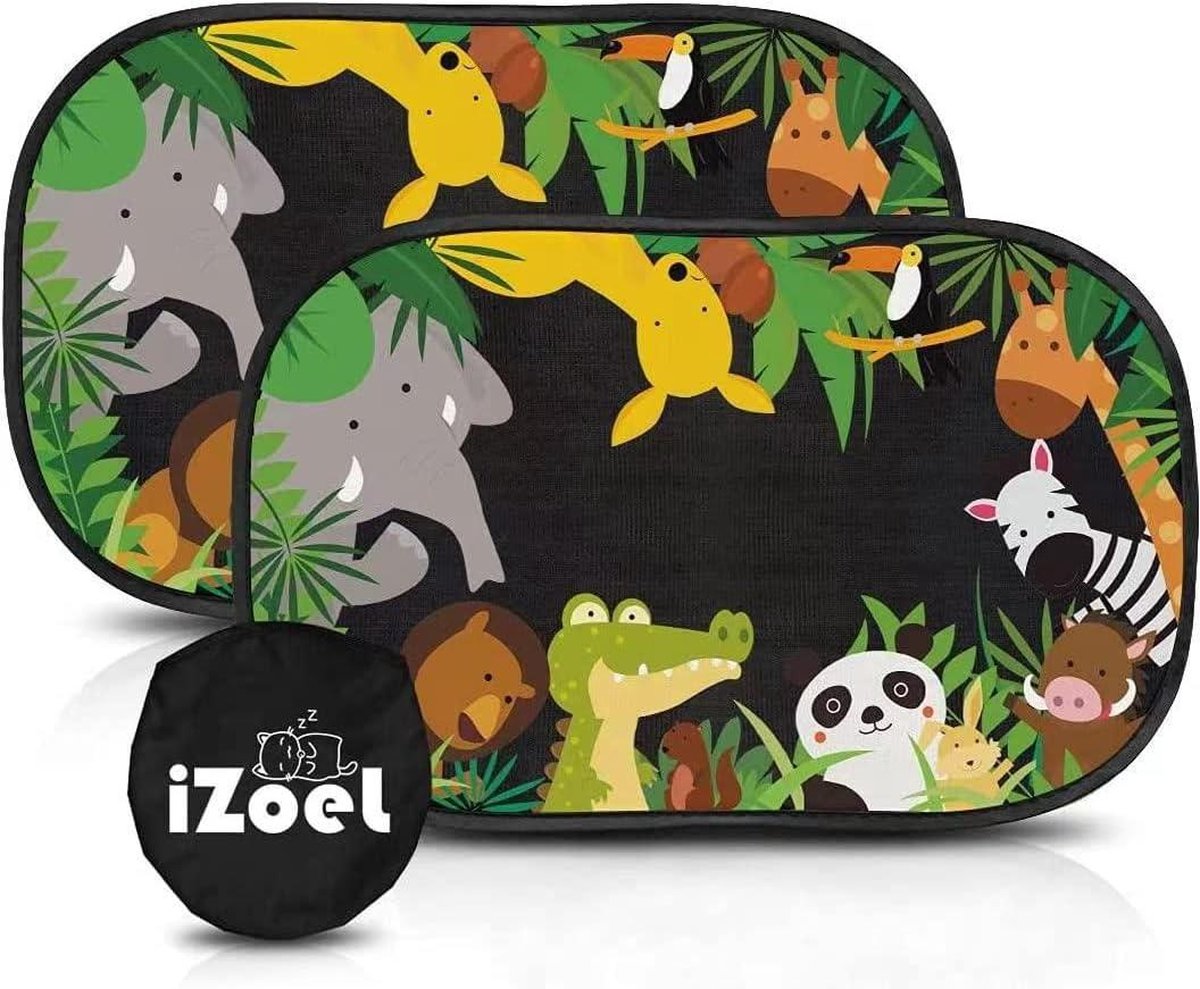 Lot De 2 Pare-Soleil Pour Voiture - Avec Ventouses - Protection UV Pour Enfants - Occultant Et Universel