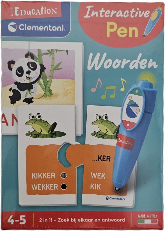 Foto: Clementoni interactive pen woorden educatief