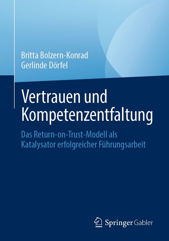 Business and Economics (German Language) - Vertrauen und Kom ... - cover