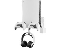 Muurbeugel universeel geschikt voor Playstation console - console houder spelcomputer universeel - standaard muurbeugel voor opbergen game console controllers headset