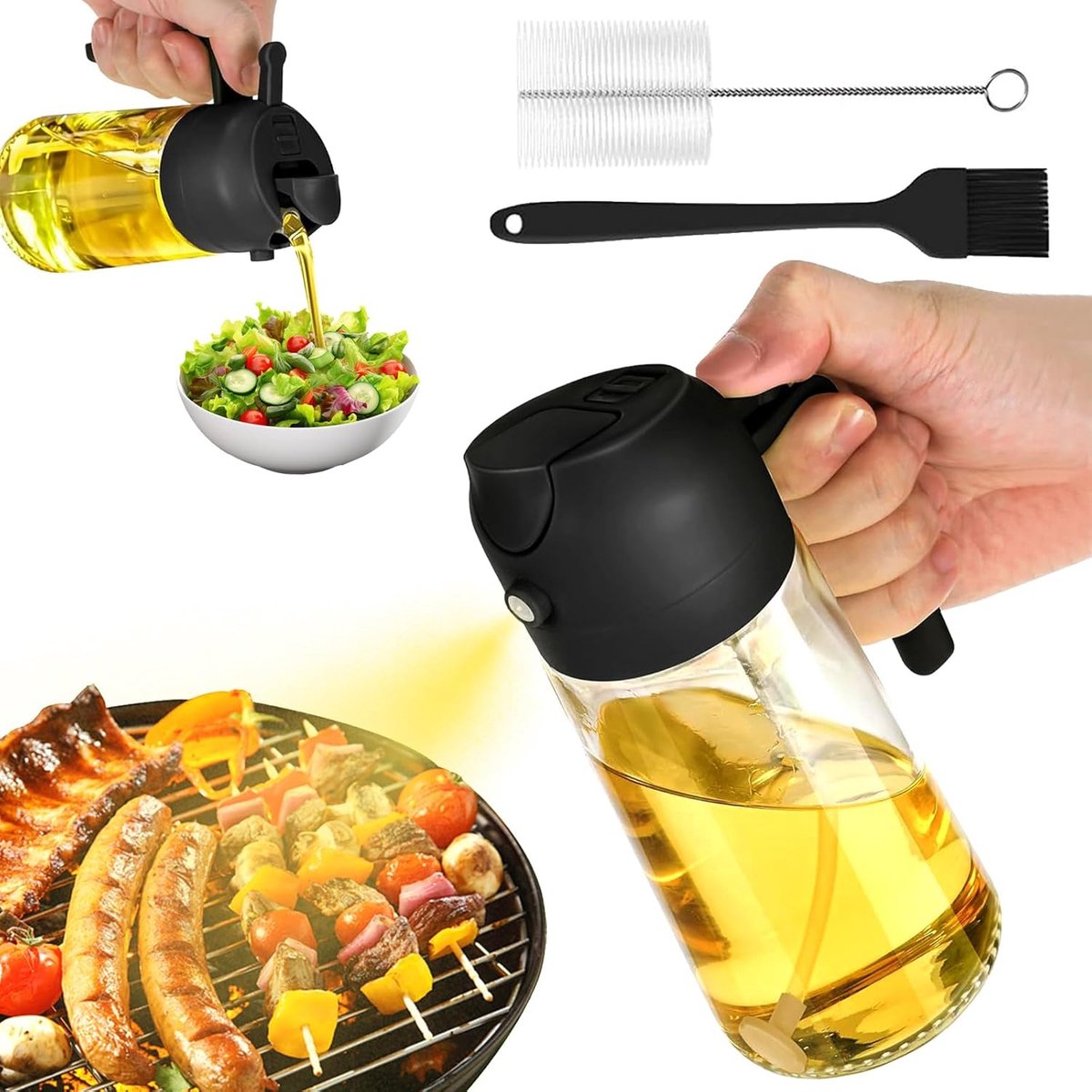 Lexium Olijfolie Sprayer - Cooking Spray - Olijfolie sprayers – Oliefles Cooking Spray - BBQ Accesoires - Airfryer - Bakspray