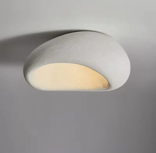 Nordische LED Plafonnière 29cm Cement – Wabi Sabi- Japandi