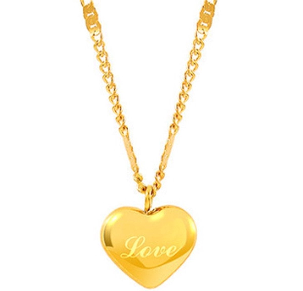Ketting goudkleurig met hartje - goudkleurige halsketting met hart - Sophie Siero - Met Geschenkverpakking - Sieraad - dames