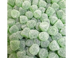 Frisia Green Mints - harde Groentjes - 1,5 Kilo - Keel snoepje - Snoep - Fris - hard - Menthol - per zak van 1500g