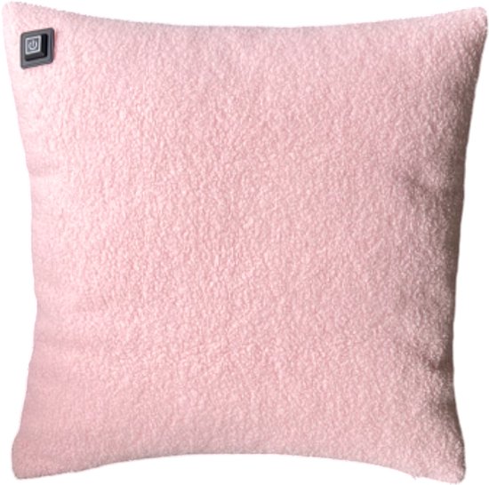 Warmpi® Teddy Warmtekussen – Roze – Draadloos & Netstroom – Incl. 10.000mAh Powerbank & 2,5m USB-Kabel – 3 Warmtestanden tot 65°C – Infrarood verwarmd kussen