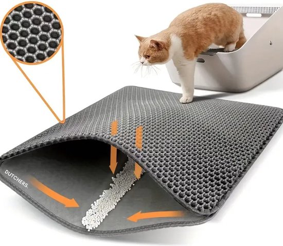 Moderna kattenbak plastic met rand blue berry 50 cm