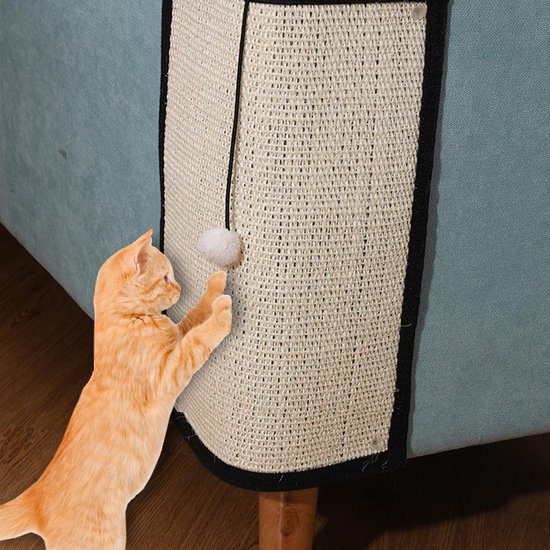 Krabmat voor katten, 2 stuks, sisal tapijt, kattenkrabmat