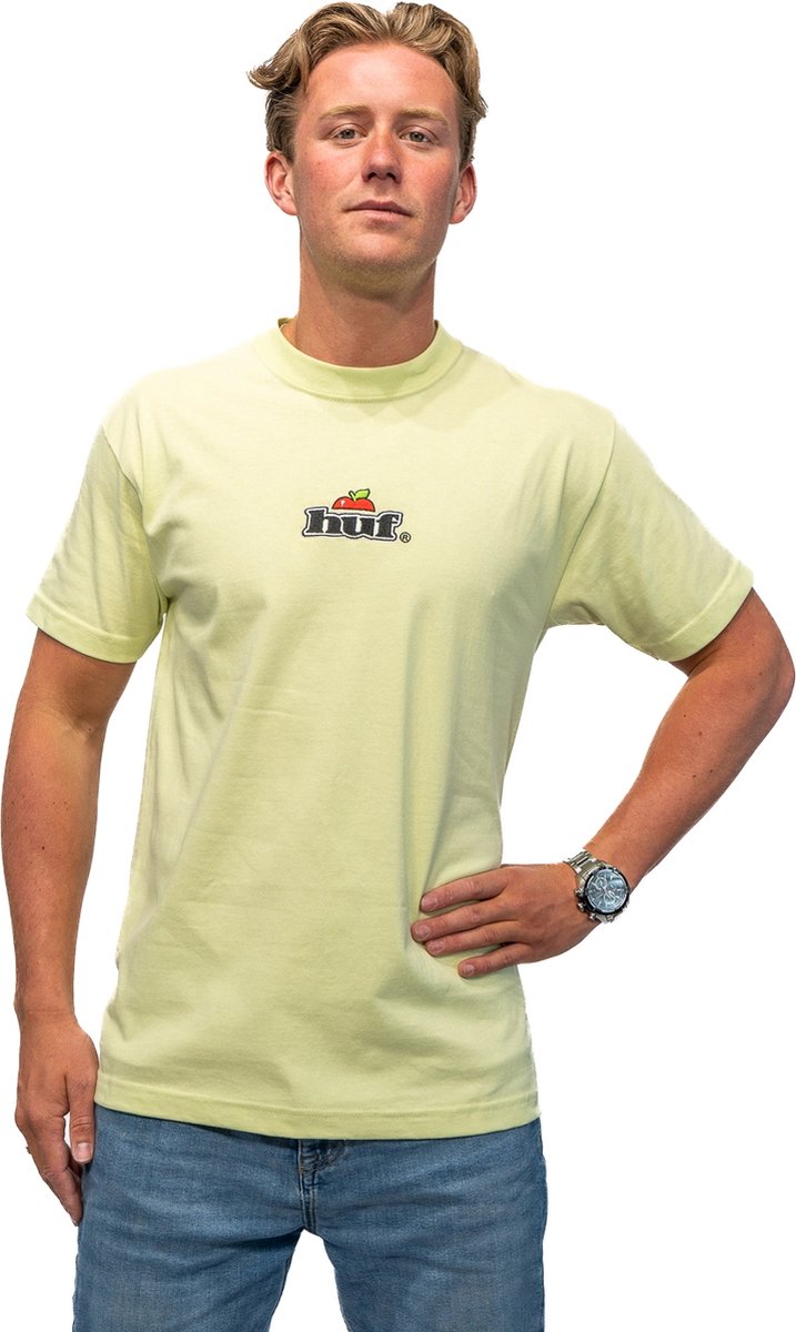 HUF Produce S/S Casual T-shirt Heren Lime S Groen
