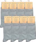 Tien paar grijze Hipperboo sokken met het label 'The Classics' Grey Melee, maat 47-50.