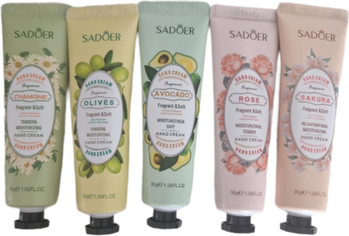 Goedkoopste 5 Handcreme - Handcreme set - Hand creme - Tegen droge handen