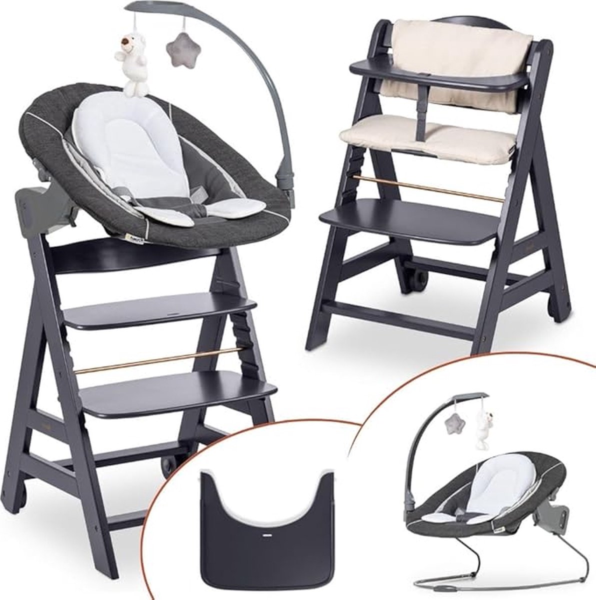 Equivera Babystoel Voor Aan Tafel - Kinderstoel - Babystoel - Baby Eetstoel - Baby Stoeltje Zitten Voor Thuis - Kinderzetel