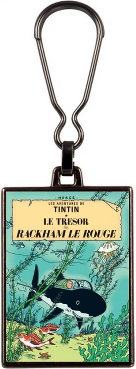 Kuifje Sleutelhanger - De schat van Scharlaken Rackham / Le trosor de rackham rouge - Metaal - eenzijdig bedrukt