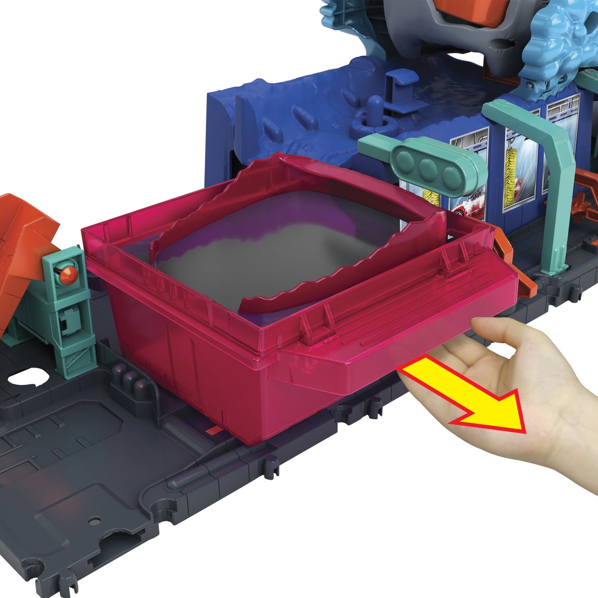 Hot Wheels City Haaienaanval in de autowasserette - Met speelgoedauto met kleurverrassing — afbeelding 13