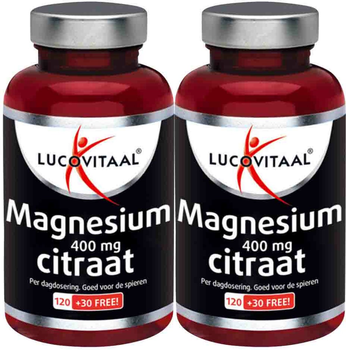 Goedkoopste 2x Lucovitaal Magnesium Citraat 400mg 150 tabletten