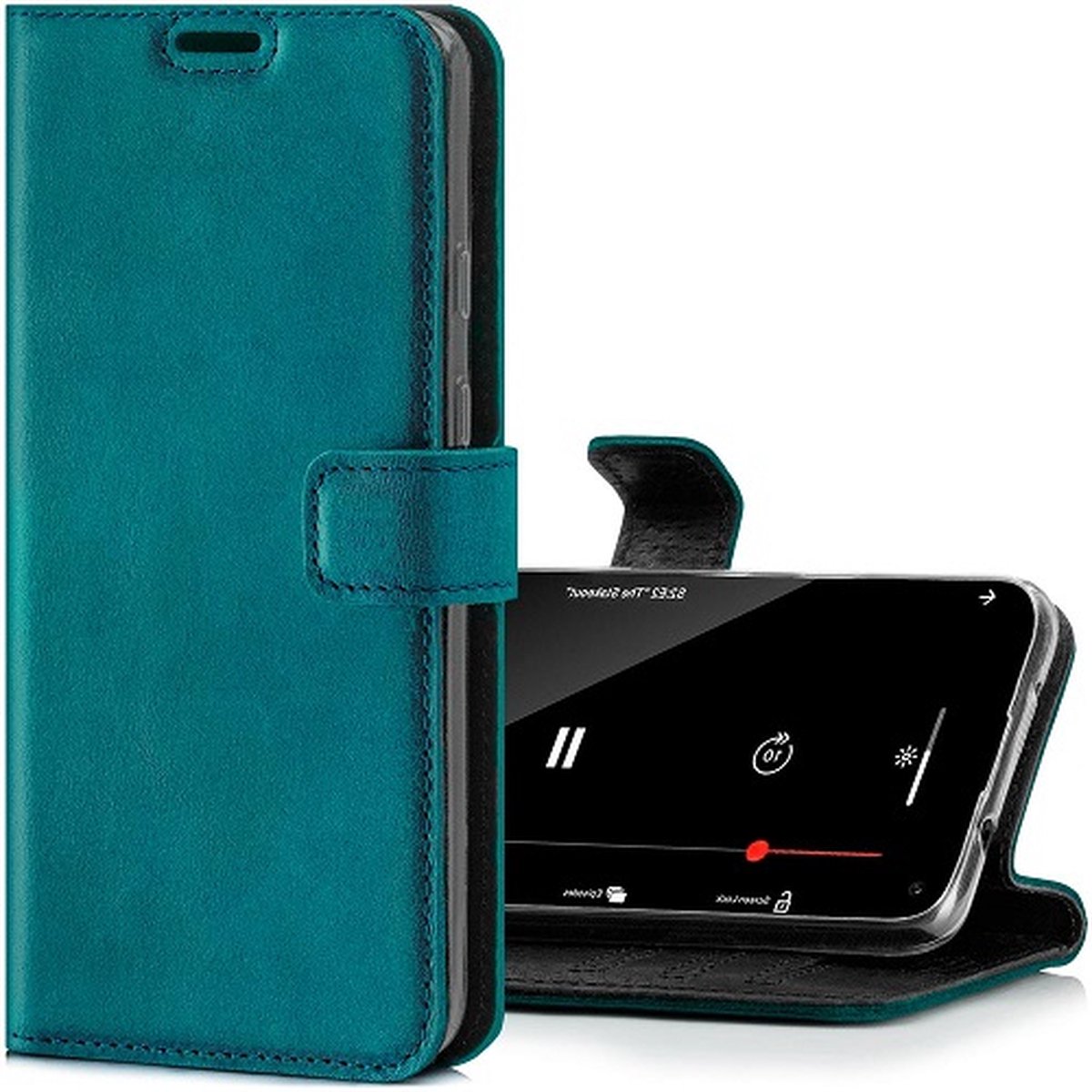 Oppo Reno 8 Lite Hoesje Met Pasjeshouder Bookcase Turquoise