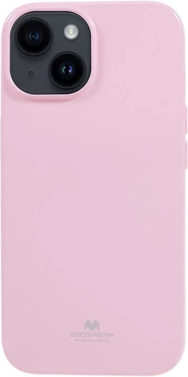 Goospery - iPhone 15 - Backcover hoesje Jelly - Roze