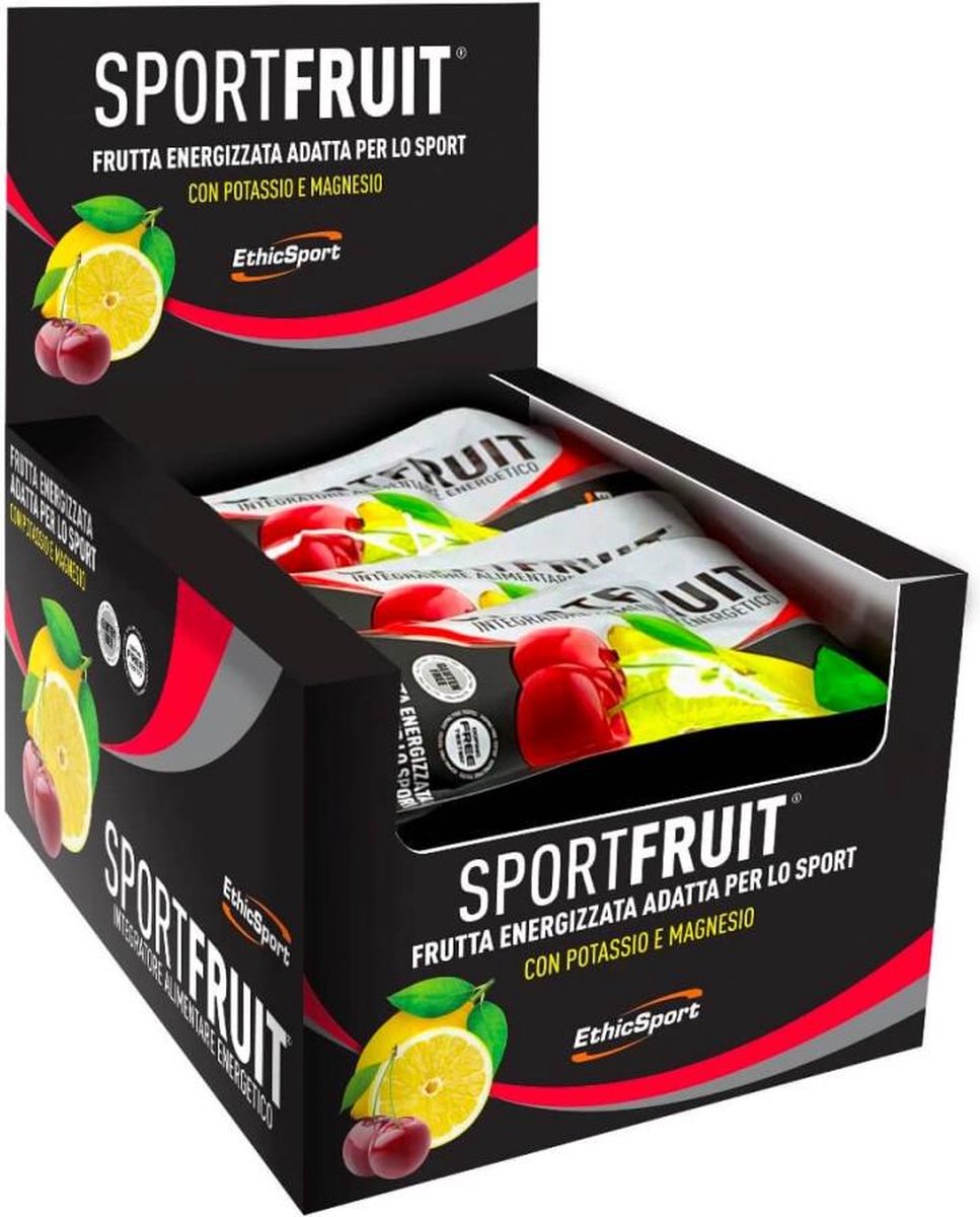 Goedkoopste EthicSport - Sport Fruit - 15 x 42 g - Cherry-Lemon - Gels - Isotonic Energygel - Sportgel - Energy gel - Vegan, glutenvrij en getest op doping