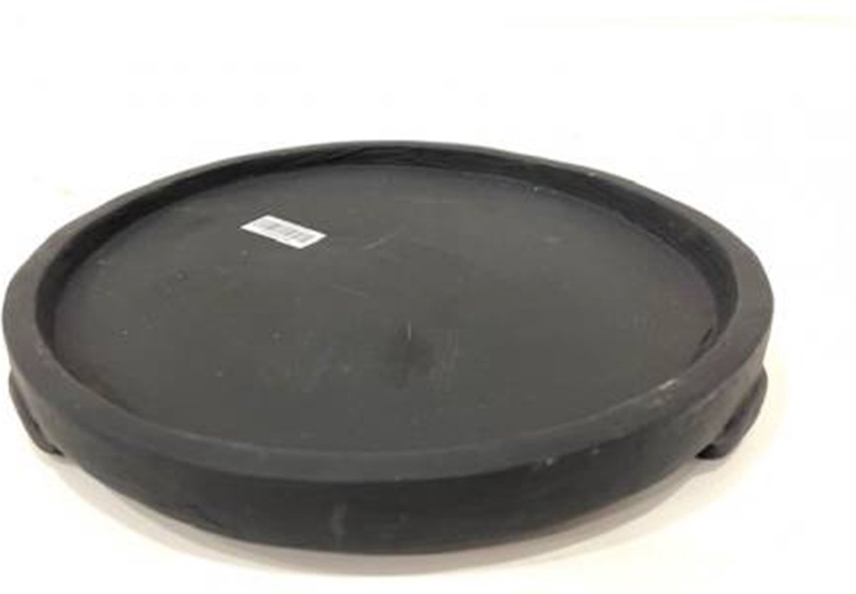 Tray ceramic black
