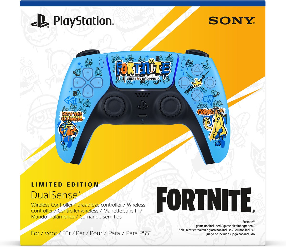 Sony PS5 DualSense draadloze controller – FORTNITE® Limited Edition thumbnail 5