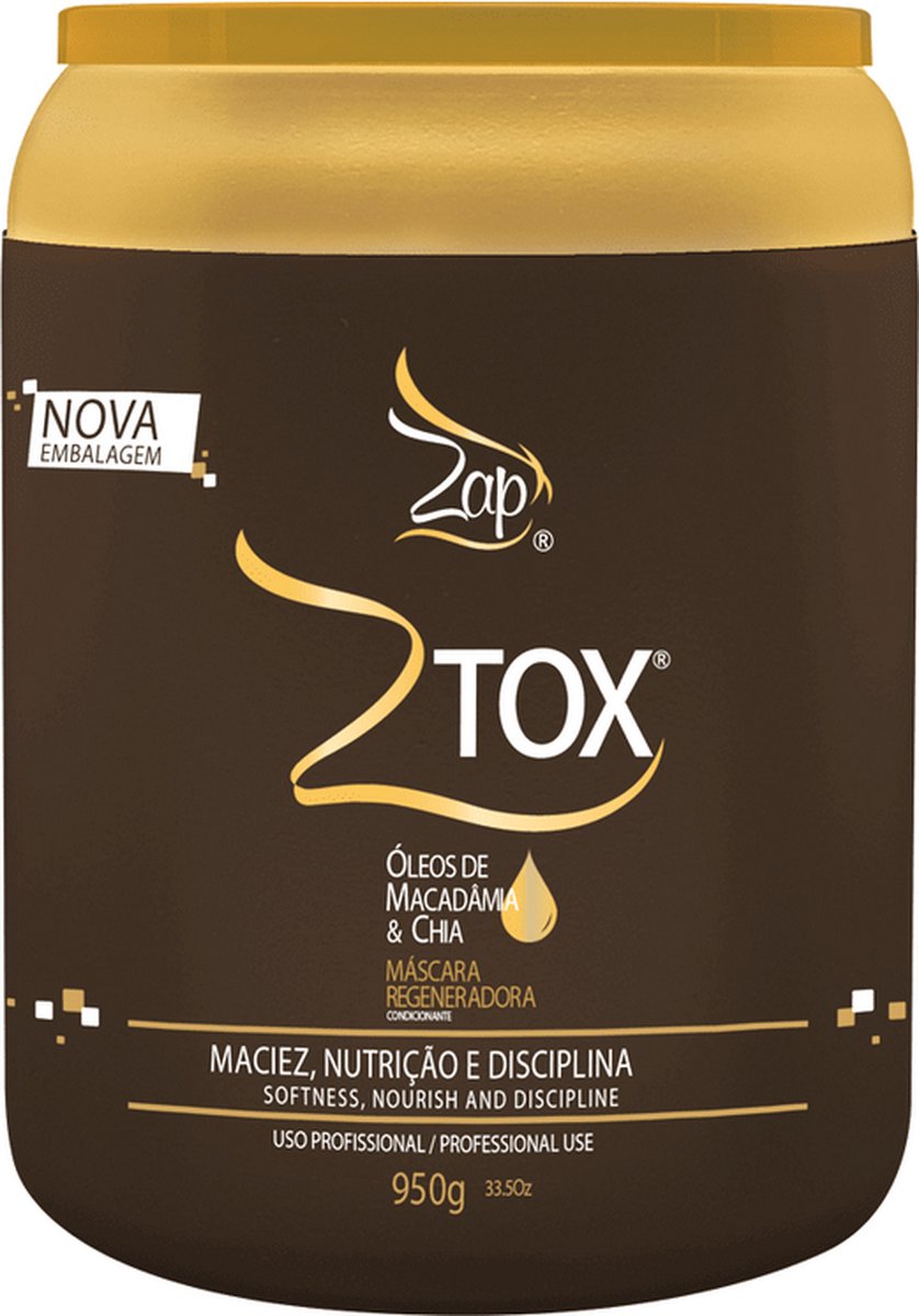 Goedkoopste Zap Ztox Mascara Regeneratie olie Macadamia Chia 950g Voeding