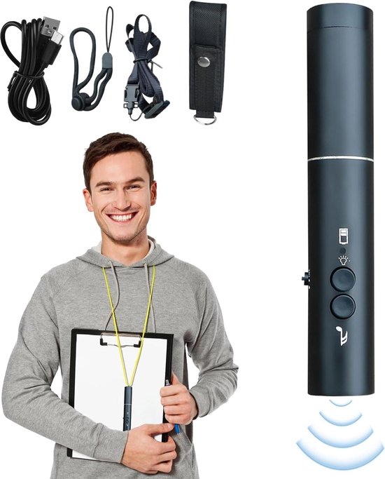 Sifflet d'urgence portable avec lampe de poche - Sifflet électronique portatif pour arbitres et entraîneurs