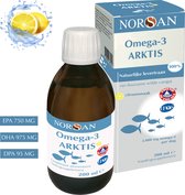 Bol.com NORSAN | OMEGA-3 ARKTIS NATUURLIJK LEVERTRAAN | 2000 MG | EPA 750 MG | DHA 975 MG | DPA 95 MG | VITAMINE A D EN E | PUUR... aanbieding