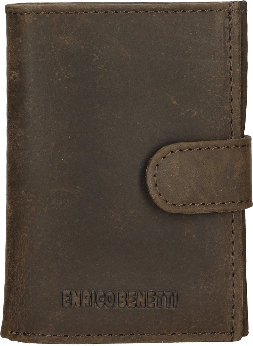 Creditcard etui 89012 Genua - Enrico Benetti - Bruin - 8x2,5x11 cm