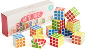 THE TWIDDLERS - 12 Mini Puzzle Speed Cube Fidget Toys, 3x3 - Perfect comme remplisseurs de sacs de fête pour les enfants, casse-tête multipack prix de récompenses en classe - 3 cm